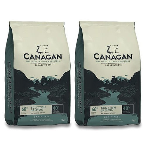 2 x 12kg Canagan Scottish Salmon Grain-Free Adult Dry Dog Food Multibuy