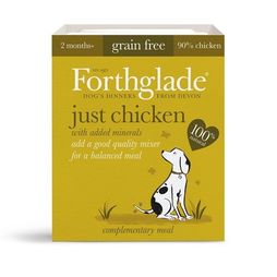18 x 395g Forthglade Just Chicken Natural Wet Dog Food