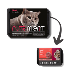Nutriment Beef Formula Complete Raw Adult Cat Food 500g