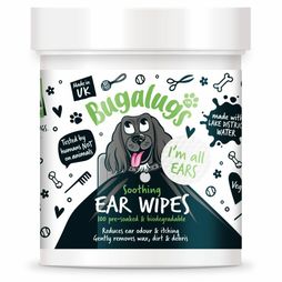 Bugalugs Biodegradable Ear Wipes For Dogs