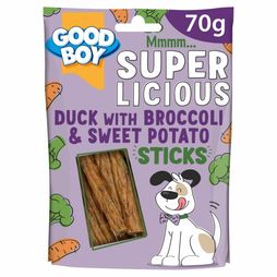 Good Boy Superlicious Duck, Sweet Potato &amp; Brocoli Sticks