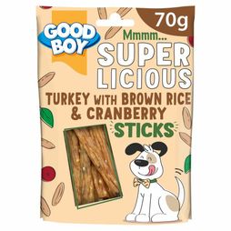 Good Boy Superlicious Turkey with Brown Rice &amp; Cranberry Sticks
