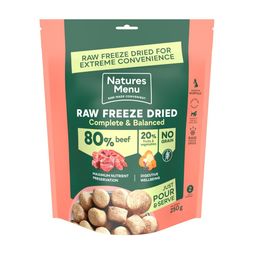 Natures Menu Complete Freeze Dried Dog Food 80/20 Beef 250g