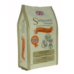 Simpsons Premium Puppy Chicken &amp; Brown Rice Dog Food