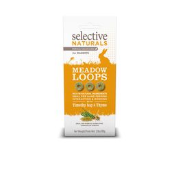 4 x 80g Science Selective Naturals Meadow Loops For Rabbits With Timothy Hay &amp; Thyme