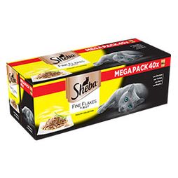 Sheba Pouch Fine Flakes Poultry Collection In Jelly 40 x 85g