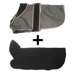 Danish Design 2-In-1 Grey Waterproof Four Seasons Performance Dog Coat