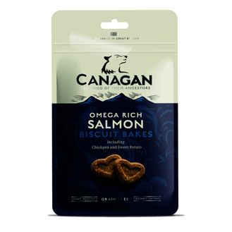 8 x 150g Canagan Omega Salmon Biscuit Bakes Dog Treats