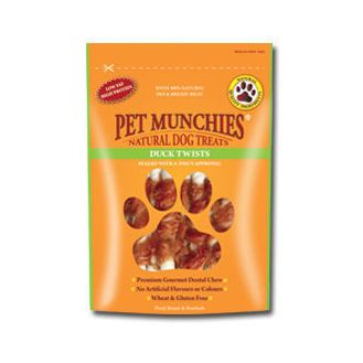 Pet Munchies Natural Dog Treat Duck Twists
