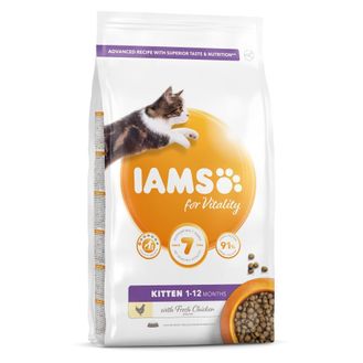 Iams Vitality Kitten Food With Fresh Chicken