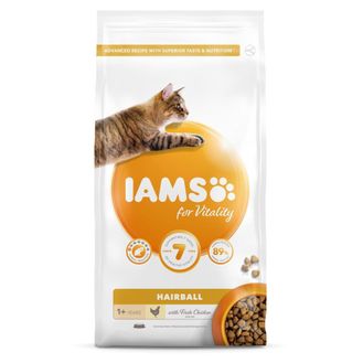 Iams Vitality Hairball Cat Food With Fresh Chicken