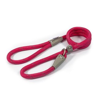 Ancol Reflective Slip Dog Lead in Pink