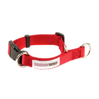 Great&amp;Small Doodley Dogs Red Plain Nylon Collar