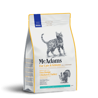 McAdams British Free Range Chicken with Free Range Turkey Dry Cat Food