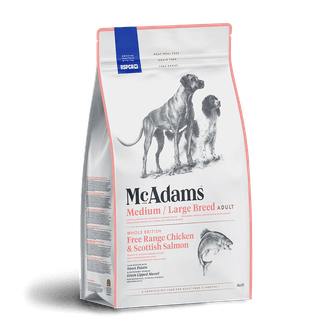 McAdams Free Range Chicken &amp; Salmon Medium/Large Breed Dry Dog Food