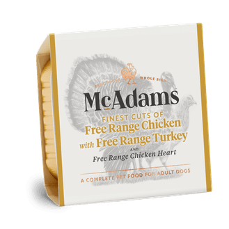 McAdams Free Range Chicken with Free Range Turkey &amp; Chicken Heart Wet Dog Food