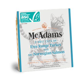 McAdams Whole British Free Range Turkey &amp; MSC Norwegian Salmon Wet Dog Food