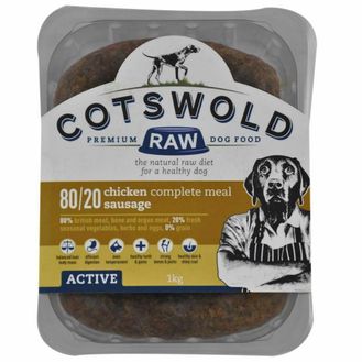 Cotswold Raw Active Sausage Chicken Dog Food