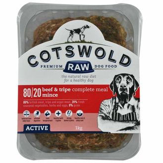 Cotswold Raw Active Mince Beef &amp; Tripe Dog Food