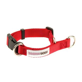 Great&amp;Small Doodley Dogs Red Plain Nylon Collar