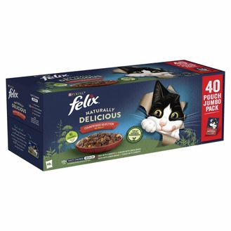 Felix Naturally Delicious Countryside Selection in Jelly Wet Cat Food 40 x 80g