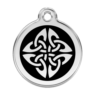 Red Dingo Stainless Steel Engraved Dog Tag Tribal Arrows Black