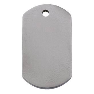 Red Dingo Titanium Engraved Dog Tag Rectangle