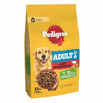 Pedigree Complete Adult Dry Dog Food Beef and Vegetables 12kg