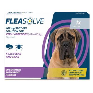 Fleasolve Spot-On Very Large Dog (40 - 60kg)