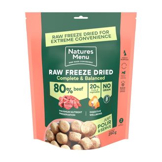 Natures Menu Complete Freeze Dried Dog Food 80/20 Beef 250g