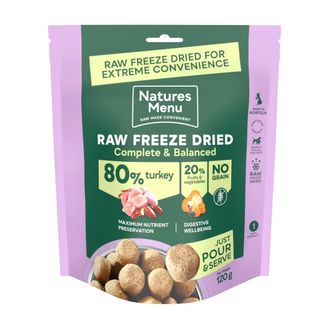 Natures Menu Complete Freeze Dried Dog Food 80/20 Turkey
