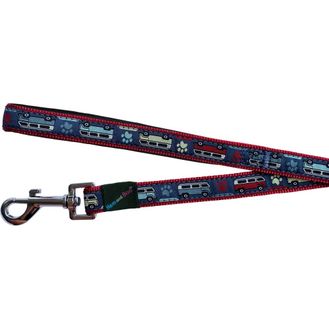 Hem &amp; Boo Campervan Dog Lead in Blue
