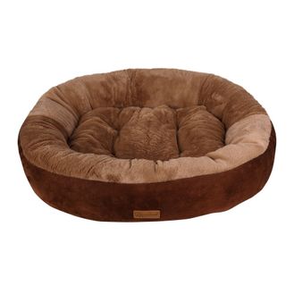 Dubex Ottoman Oval Dog Bed Chocolate &amp; Brown