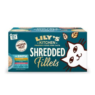 Lily's Kitchen Shredded Fillets in Broth Tins Multipack 32pk