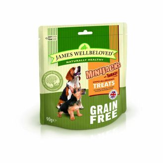 James Wellbeloved Grain Free Minijacks Turkey Dog Treats