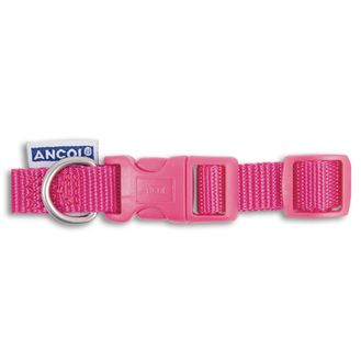 Ancol Viva Nylon Pink Adjustable Dog Collar