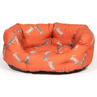 Danish Design Orange Woodland Hare Deluxe Slumber Dog Bed