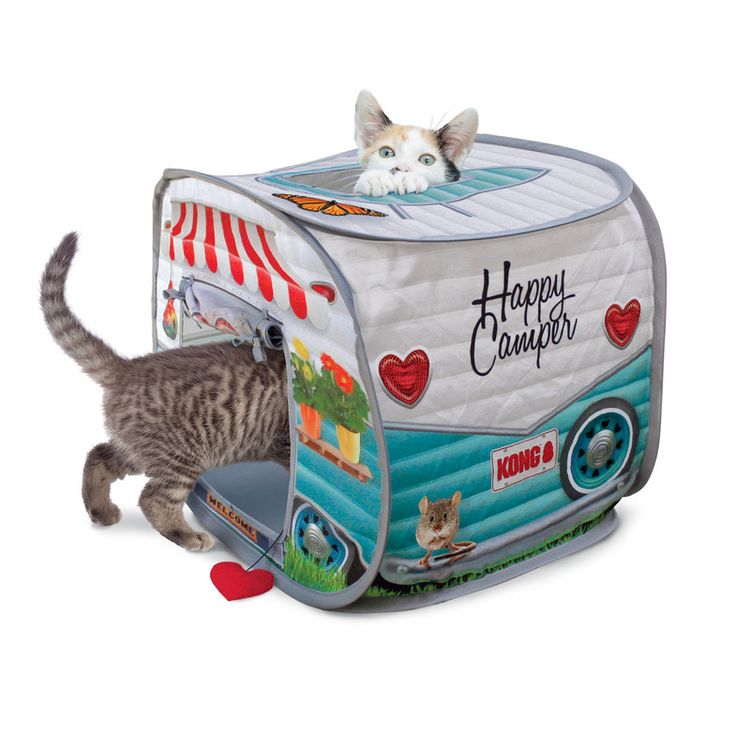 KONG PlaySpaces Camper Pop-up Tent Cat Bed