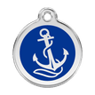 Red Dingo Stainless Steel Engraved Dog Tag Anchor Navy additional 1