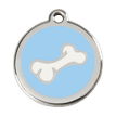 Red Dingo Stainless Steel Engraved Dog Tag Comic Bone Light Blue additional 1