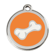 Red Dingo Stainless Steel Engraved Dog Tag Comic Bone Orange additional 1