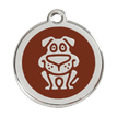 Red Dingo Stainless Steel Engraved Dog Tag Dog Brown additional 1
