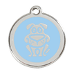 Red Dingo Stainless Steel Engraved Dog Tag Dog Light Blue additional 1