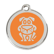 Red Dingo Stainless Steel Engraved Dog Tag Dog Orange additional 1