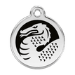 Red Dingo Stainless Steel Engraved Dog Tag Dragon Black additional 1