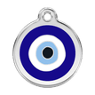 Red Dingo Stainless Steel Engraved Dog Tag Evil Eye Navy additional 1