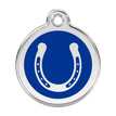 Red Dingo Stainless Steel Engraved Dog Tag Horse Shoe Navy additional 1