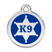 Red Dingo Stainless Steel Engraved Dog Tag Sheriff Navy additional 1