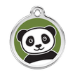 Red Dingo Stainless Steel Engraved Dog Tag Panda Green additional 1