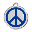 Red Dingo Stainless Steel Engraved Dog Tag Peace Navy additional 1